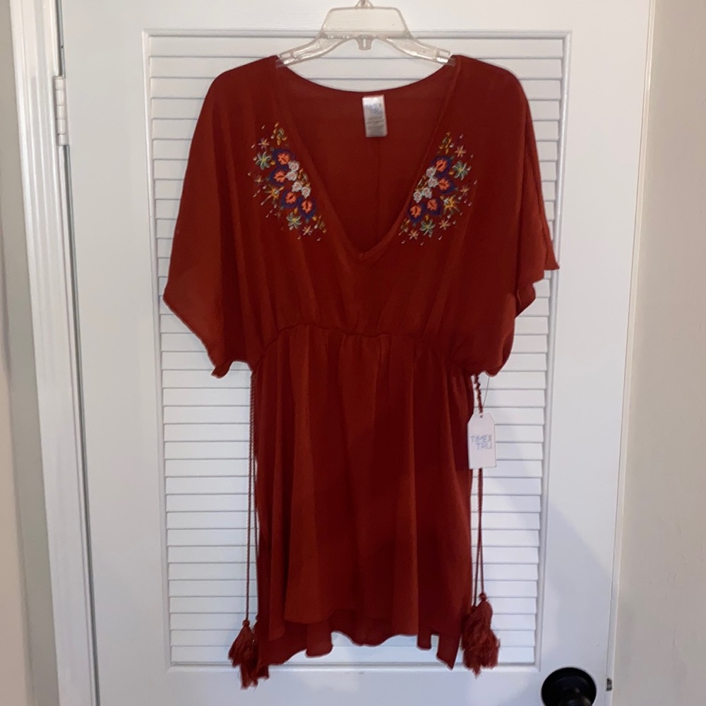 NWT Guaze Bathing Suit Cover-Up, size Large